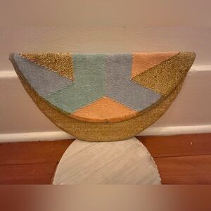 Langdon Ltd Geometric Woven Fold-Over Clutch – Australian Designer